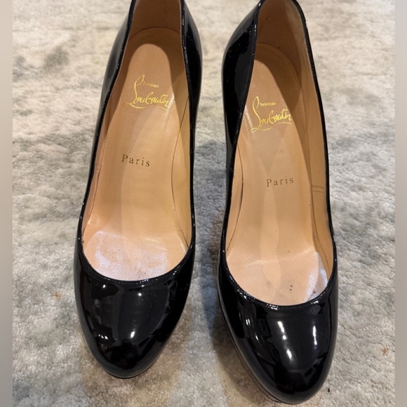 Christian Louboutin Black and Red Pumps - Picture 2 of 10
